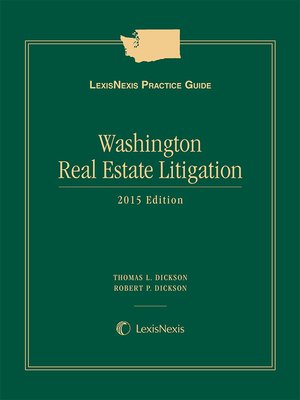 cover image of LexisNexis Practice Guide: Washington Real Estate Litigation